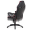 Kancelářská židle Autronic Kancelářská židle, černá ekokůže + červená látka MESH, černý plastový kříž, houpací mechanismus (KA-G406 RED) (3)