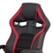 Kancelářská židle Autronic Kancelářská židle, černá ekokůže + červená látka MESH, černý plastový kříž, houpací mechanismus (KA-G406 RED) (4)