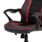 Kancelářská židle Autronic Kancelářská židle, černá ekokůže + červená látka MESH, černý plastový kříž, houpací mechanismus (KA-G406 RED) (8)