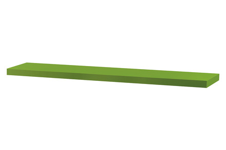 Nástěnná polička Autronic Nástěnná polička 120cm, barva zelená. Baleno v ochranné fólii. (P-002 GRN)