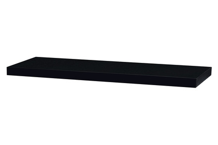 Nástěnná polička Autronic Nástěnná polička 80cm, barva černá - vysoký lesk. Baleno v ochranné fólii. (P-005 BK)