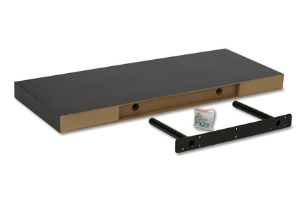 Nástěnná polička Autronic Nástěnná polička 80 cm, barva tmavý sonoma dub. Baleno v ochranné fólii. (P-005 SON2) (1)