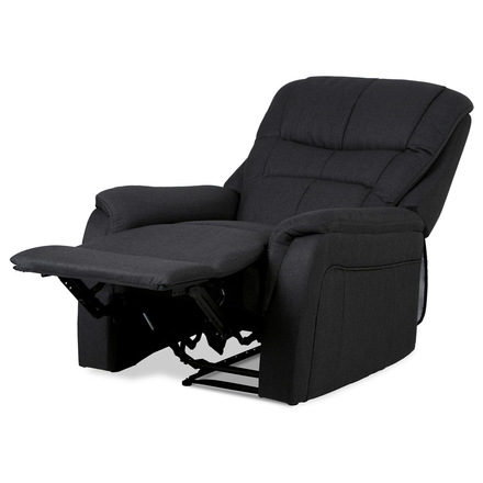 Televizní křeslo Autronic TV křeslo, šedá látka, kov černá (TV-5053 GREY2) (3)