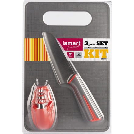 Kuchyňský nůž Lamart LT2099 NŮŽ,BROUSEK,PRKÉNKO KIT