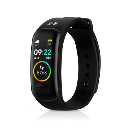 Fitness náramek Niceboy X-fit Plus - černý (1)