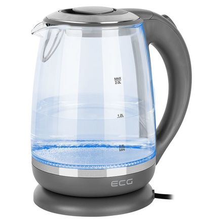 Rychlovarná konvice ECG RK 2020 Grey Glass