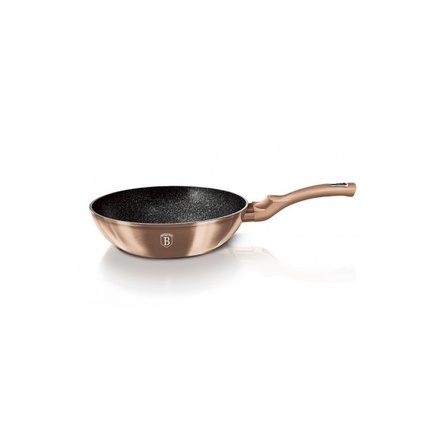 Wok pánev s mramorovým povrchem Berlingerhaus BH-6171 30 cm Rosegold Metallic Line