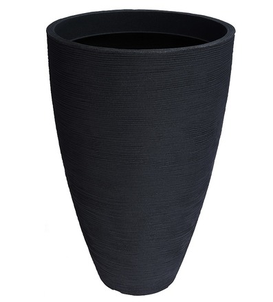 Květináč ProGarden KO-Y54192360 žebrovaný 45 x 69 cm antracit