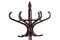 Věšák Autronic Dřevěný stojanový věšák, tmavě hnědý lak, pololesk, v - 186 cm (F-2059 BR) (2)