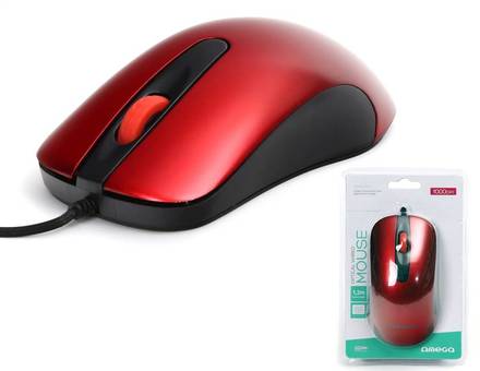 Počítačová myš Omega OM0520R červená
