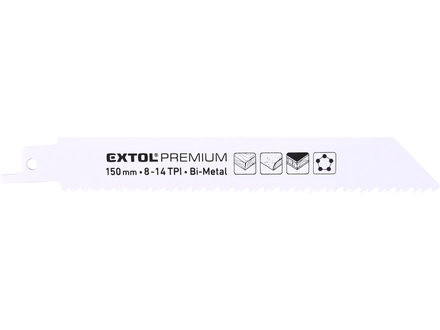Plátky do pily ocasky Extol Premium 8806205 plátky do pily ocasky 3ks, 150x19x0,9mm, Bi-metal