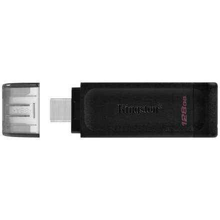 USB Flash disk Kingston DataTraveler 70 128GB, USB-C - černý (1)