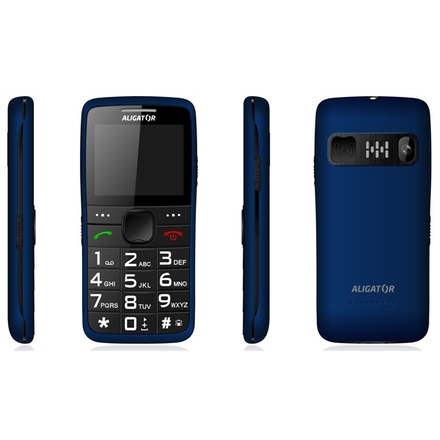 Mobilní telefon Aligator A675 Senior - modrý (1)