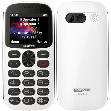 Mobilní telefon MaxCom MM471 - bílý