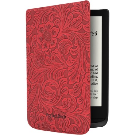 Pouzdro pro čtečku e-knih Pocket Book 616/ 627/ 632 - red flowers