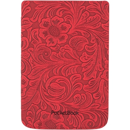 Pouzdro pro čtečku e-knih Pocket Book 616/ 627/ 632 - red flowers (1)