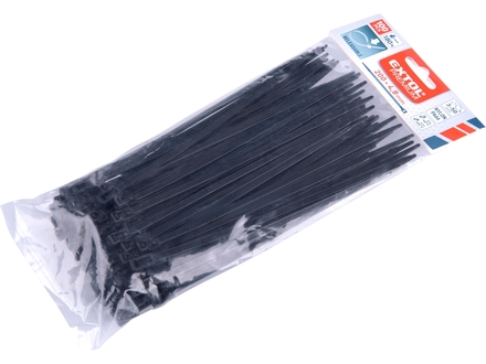 Stahovací pásky Extol Premium 8856254 černé, rozpojitelné, 200x4,8mm, 100ks, nylon PA66