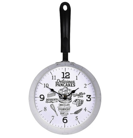 Nástěnné hodiny Segnale KO-HZ1911060panc Hodiny nástěnné designové 26x39cm PANCAKES