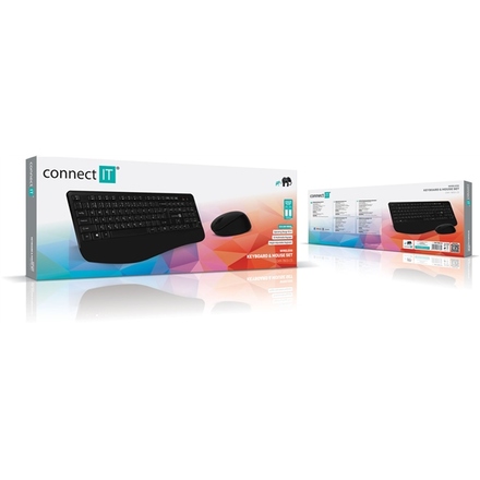 Set klávesnice s myší Connect IT Combo CKM-7803-CS, CZ/ SK - černá (8)