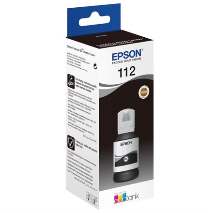 Inkoustová náplň Epson 112, 127 ml originální - černá
