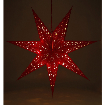 Vánoční osvětlení Retlux RXL 362 hvězda červená 10LED WW