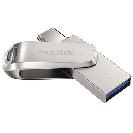 USB Flash disk Sandisk Ultra Dual Luxe 64GB USB/ USB-C - stříbrný