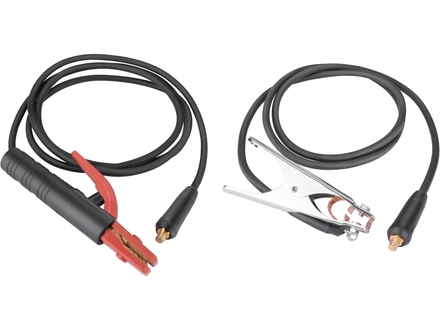 Kabely svařovací Extol Premium (8898221) sada 2ks, 16mm2, 5m, 10-25, kleště 200A, guma (5)