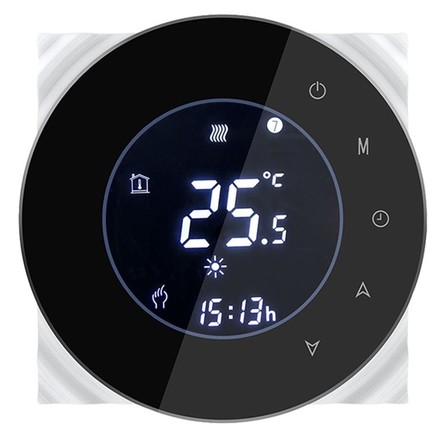 Termostat iQtech SmartLife GBLW-B, WiFi termostat pro podlahové vytápění - černý