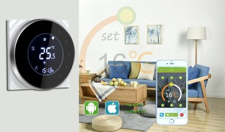 Termostat iQtech SmartLife GBLW-B, WiFi termostat pro podlahové vytápění - černý (5)