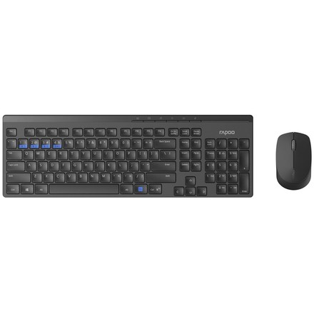 Set klávesnice s myší Rapoo 8100M, CZ/ SK layout - černá