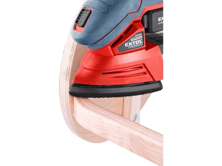 Vibrační bruska Extol Premium (8891844) delta aku SHARE20V, 20V Li-ion, 2000mAh (1)