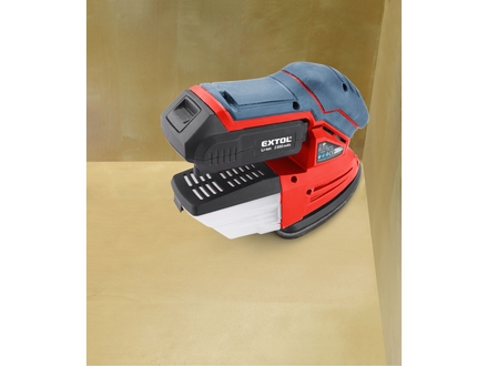 Vibrační bruska Extol Premium (8891844) delta aku SHARE20V, 20V Li-ion, 2000mAh (2)