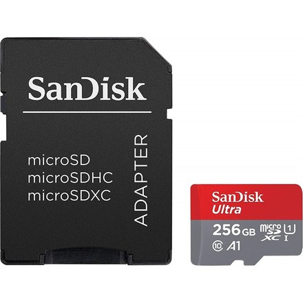 Paměťová karta Sandisk Micro SDXC Ultra Android 256GB UHS-I U1 (100R/ 20W) + adapter