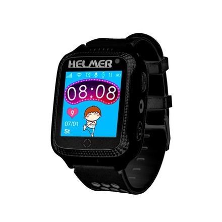 Chytré hodinky Helmer LK 707 dětské s GPS lokátorem - černý