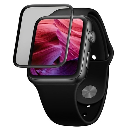 Tvrzené sklo Fixed Tvrzené sklo 3D Full-Cover na Apple Watch 40mm - černé