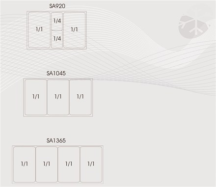 Saladeta dvoudveřová v kompletním nerezovém provedení Tefcold GS92-I (3)