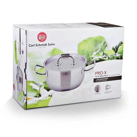 Kastrol s poklicí CS Solingen CS-043117 Kastrol s poklicí nerezová ocel 1 l / pr. 16 x 7,5 cm PRO-X (4)