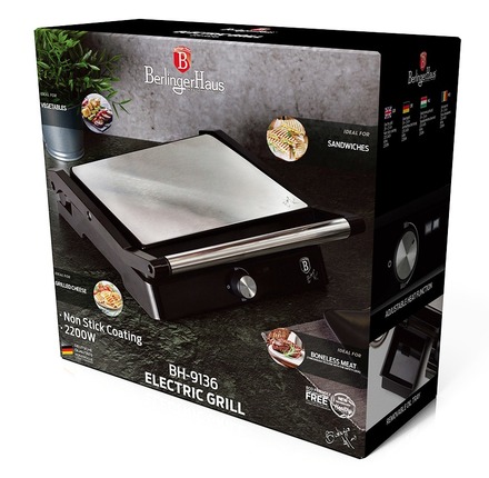 Kontaktní gril s nepřilnavým povrchem Berlingerhaus BH-9136 2000 W Royal Black Collection (8)