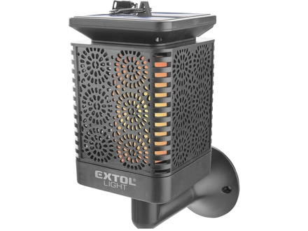 LED pochodeň Extol Light (43133) s plamenem, solární nabíjení, 12x LED (1)