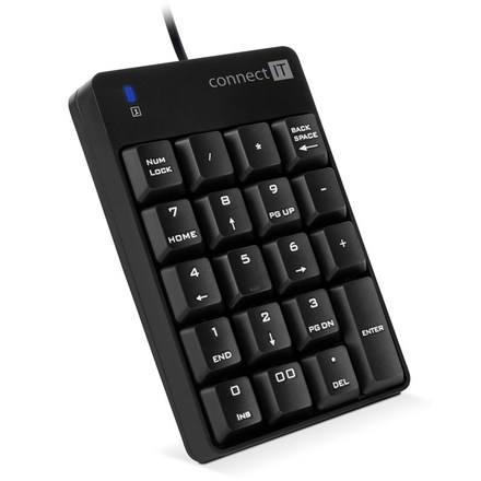 Počítačová klávesnice Connect IT NumCALC CKB-0060-BK, numerická - černá