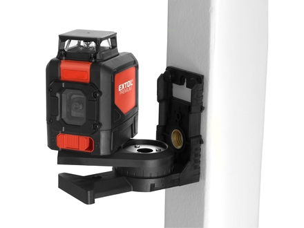 Laserové měřidlo Extol Premium (8823307) zelený liniový, křížový samonivelační (3)