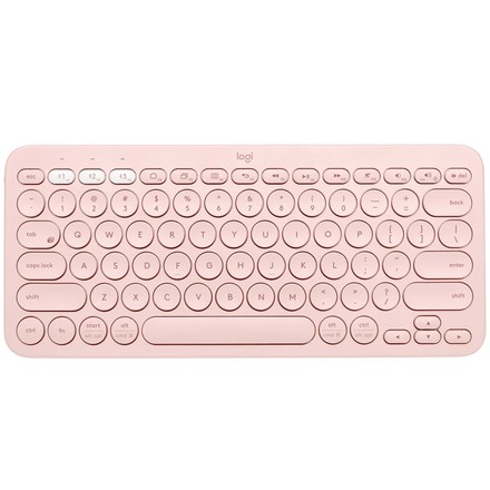 Počítačová klávesnice Logitech Bluetooth Keyboard K380, US - růžová