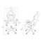 Herní židle Arozzi MEZZO V2 Fabric - černá (4)