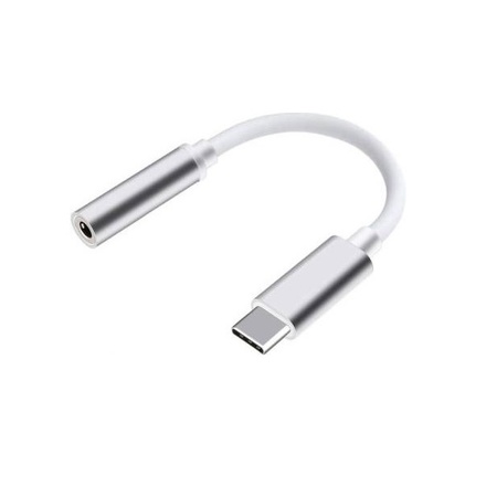 Redukce Forever USB-C/ 3, 5mm Jack - bílá