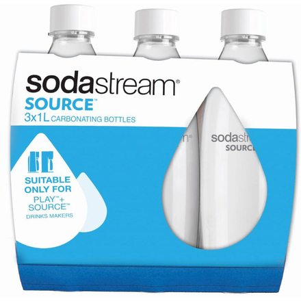 Náhradní láhev Sodastream SOURCE/PLAY 3Pack 1l bílá