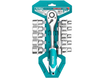 Hlavice nástrčné Total THT141121 Hlavice nástrčné 1/2", sada 12ks, industrial, CrV