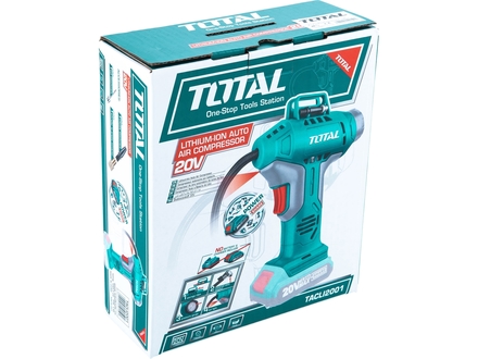 Aku kompresor Total TACLI2001 Kompresor AKU, 20V Li-ion, bez baterie a nabíječky (5)