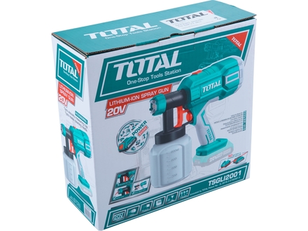 Stříkací pistole Total TSGLI2001 pistole stříkací na barvu, 20V Li-ion, 2000mAh, bez baterie a nabíječky (4)