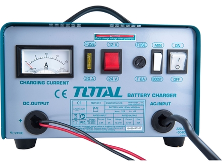 Autonabíječka Total TBC1601 autonabíječka, 28-180Ah, BOOST funkce, 12/24V (1)