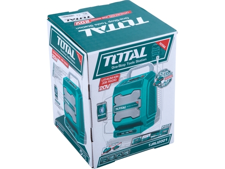 Stavební aku rádio Total TJRLI2001 rádio AKU, 20V Li-ion, 2000mAh, bez baterie a nabíječky, industrial (4)
